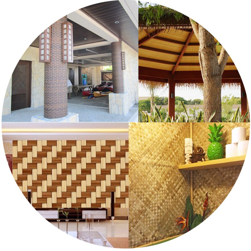synthetic tropical wall matting for park or interior decor