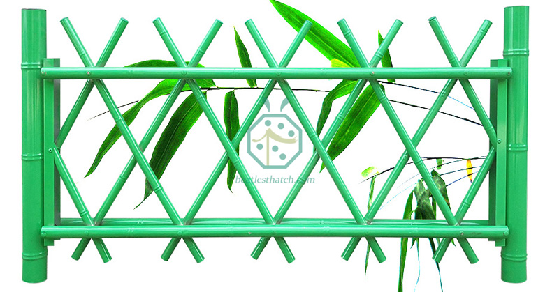 PD Grid Type Metal Bamboo Fence (One Round Pillar)