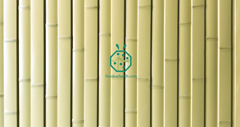 Plastic Bamboo Panel For Exterior Wall Decoration For Super Market, Shopping Mall in Philippines