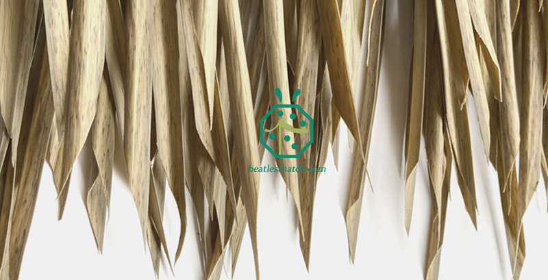 Faux reed thatch roof for zoo park bungalow, cottage roof building