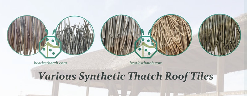 Synthetic thatch roofing materials in China for your design of your landscape project