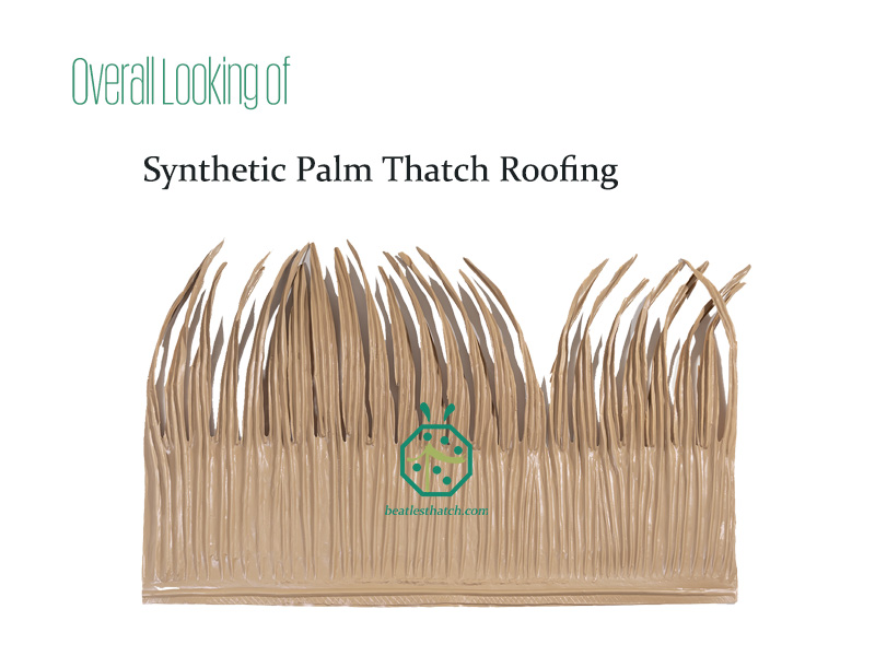 techo de paja de palma sintética para la construcción de cabañas tiki
