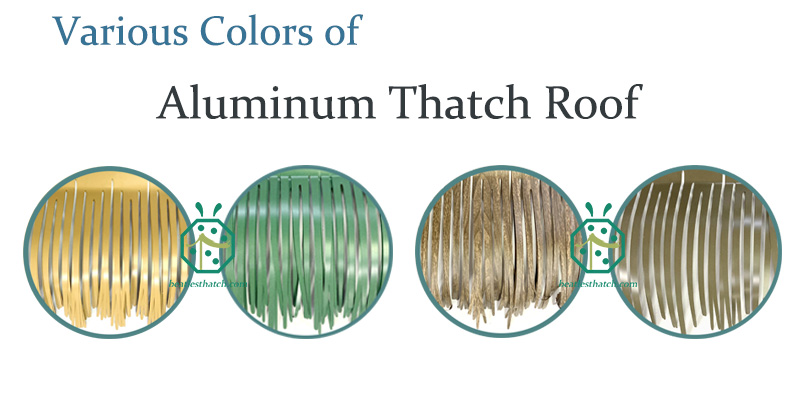 Varios colores de techo de paja de metal del exportador de China