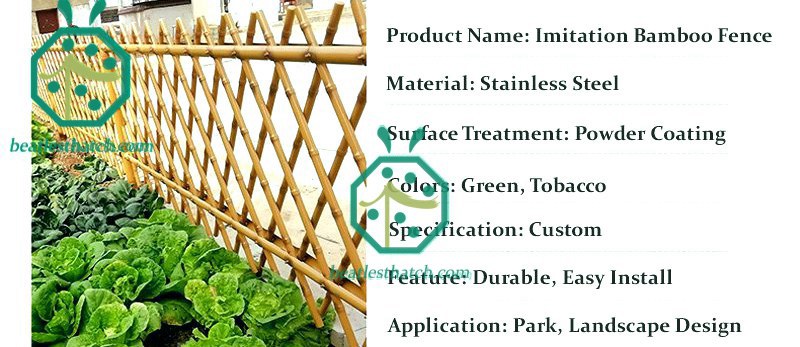 Garden Stainless Steel Bamboo Sticks