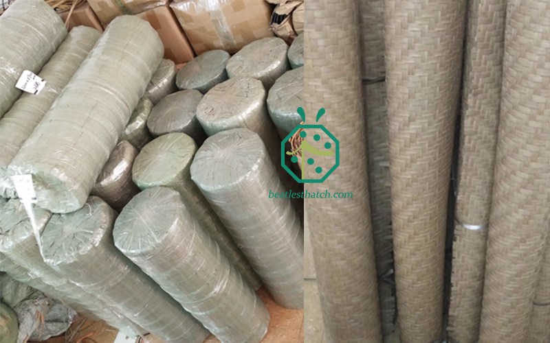 Packing of plastic filipino banig weave wall decoration matting