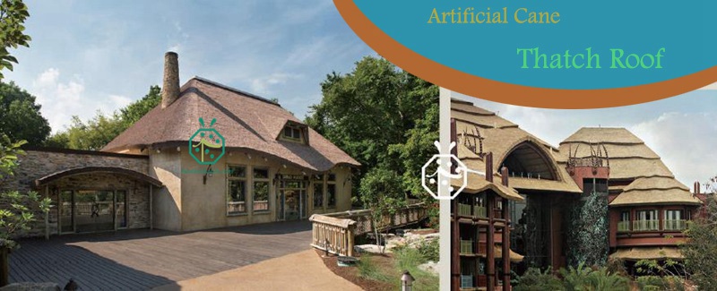 Synthetic Reed Rod Thatched Roof For Bungalow Structures