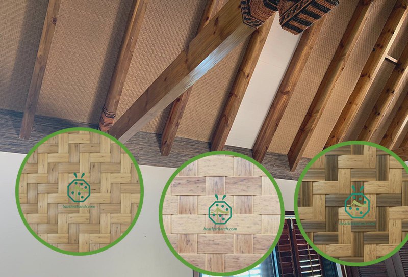 plastic rattan weaving mat for ranch house ceiling
