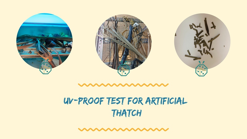 UV retardant test equipments to ensure the UV proof performance of synthetic thatch tiles UV retardant test equipments to ensure the UV proof performance of synthetic thatch tiles