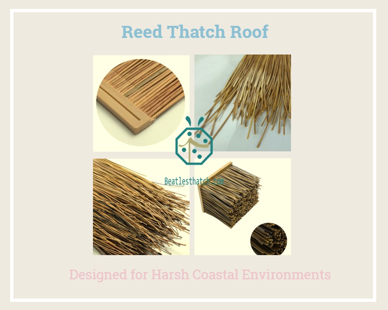 Artificial thatch roofing tiles for various wooden house structures in your garden backyard