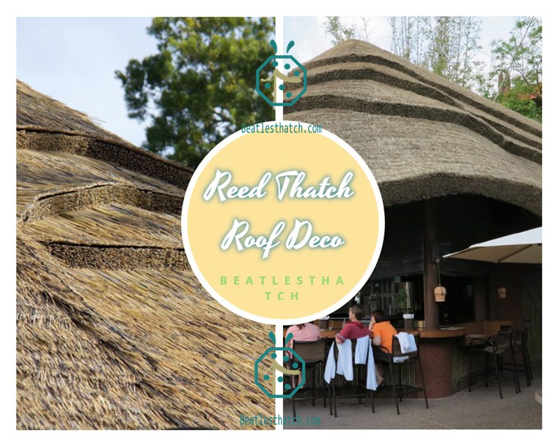 Synthetic Reed Rod Thatched Roof For Bungalow Structures