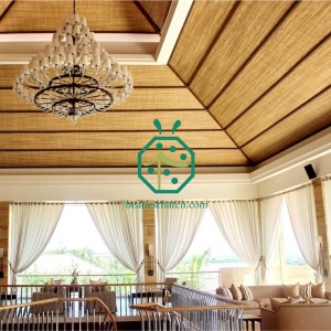 estera de techo de bambú de plástico de Tailandia para decoración de interiores