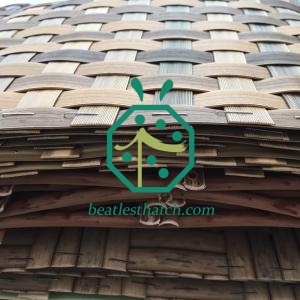 magníficos paneles de techo de bambú sintético para cabaña