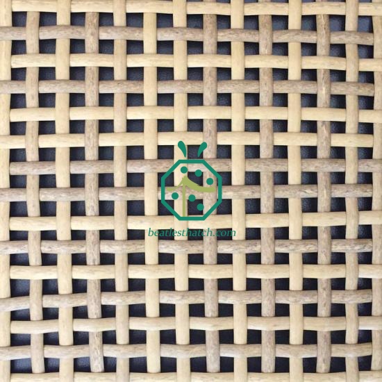 Plastic bamboo woven wall panel