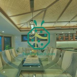 Kitchen Artificial Woven Bamboo Ceiling Architectural Design