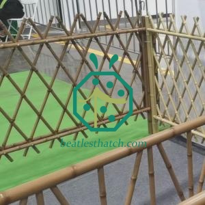Panel de valla de bambú alto de acero