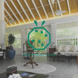 Angsana Villas Plastic Woven Bamboo Panel Ceiling Design