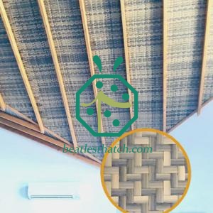  Cortar a tamaño Panel de techo tejido de bambú sintético Nueva Zelanda
