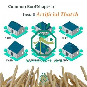Artificial Thatch Panels For Corrugated Roof, Plywood Roof, Wooden Batten Roof