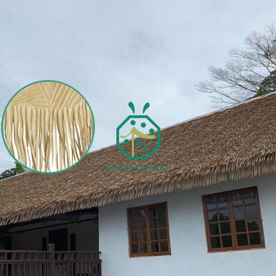 Rollo de paja para techo de paja de paja decorativa artificial, teja de  paja Tiki Bar para Tiki Hut, bar, jardín, paneles de techo de paja (tamaño
