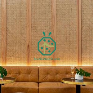 Paneles de pared de caña sintética tejida para hacer uno mismo