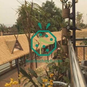 Artificial aluminum thatch roof for palapa roof repair