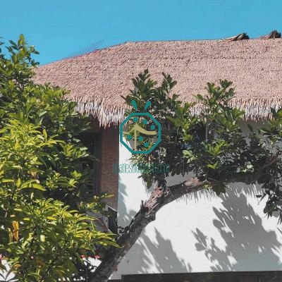 Techo de paja de nipa de plástico para parques temáticos al por mayor