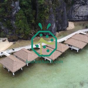 Techo de paja artificial de PE para casas de campo