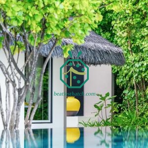 Diseños exóticos de techos de paja para cabañas Nipa en Filipinas