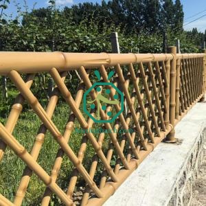 Village Road Steel Bamboo Fencing Project Construction