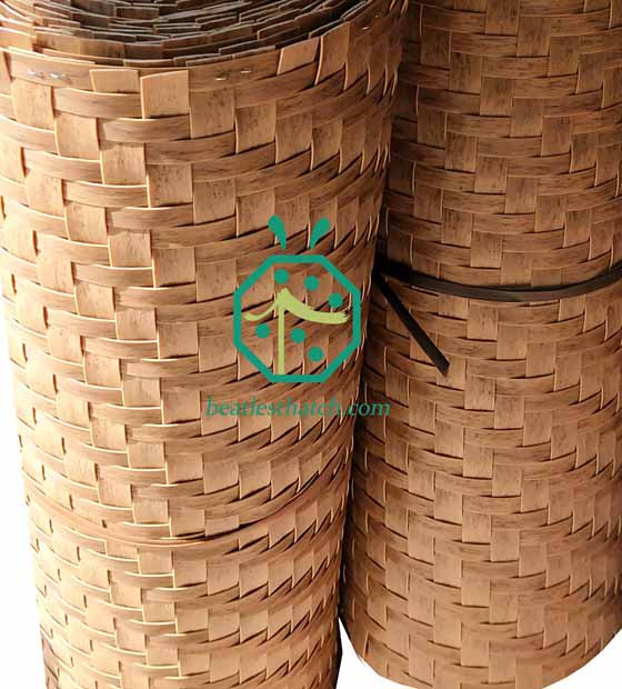 producción de esteras tejidas de bambú de plástico para las islas fiji malolo