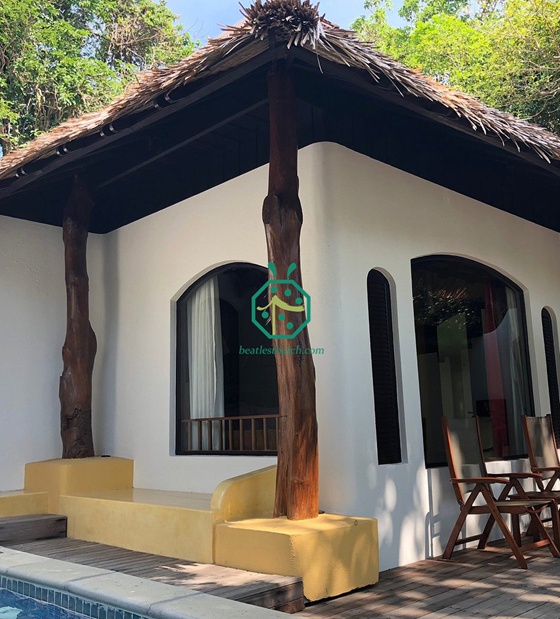bangkok resort hotel gazebo proyecto de techo de paja sintética