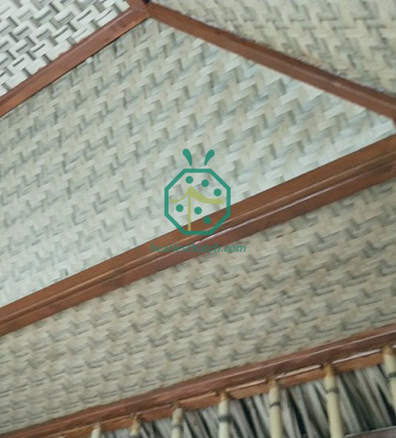 estera tejida sintética para revestimiento de techo de casa de madera en china